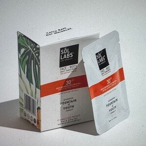SÖL LABS Face + Body Daily Sunscreen Packets